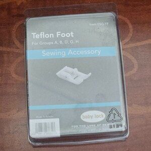 NIB BABY LOCK TEFLON FOOT SEWING ACCESTTORY GROUP A B D G H #ESG-TF